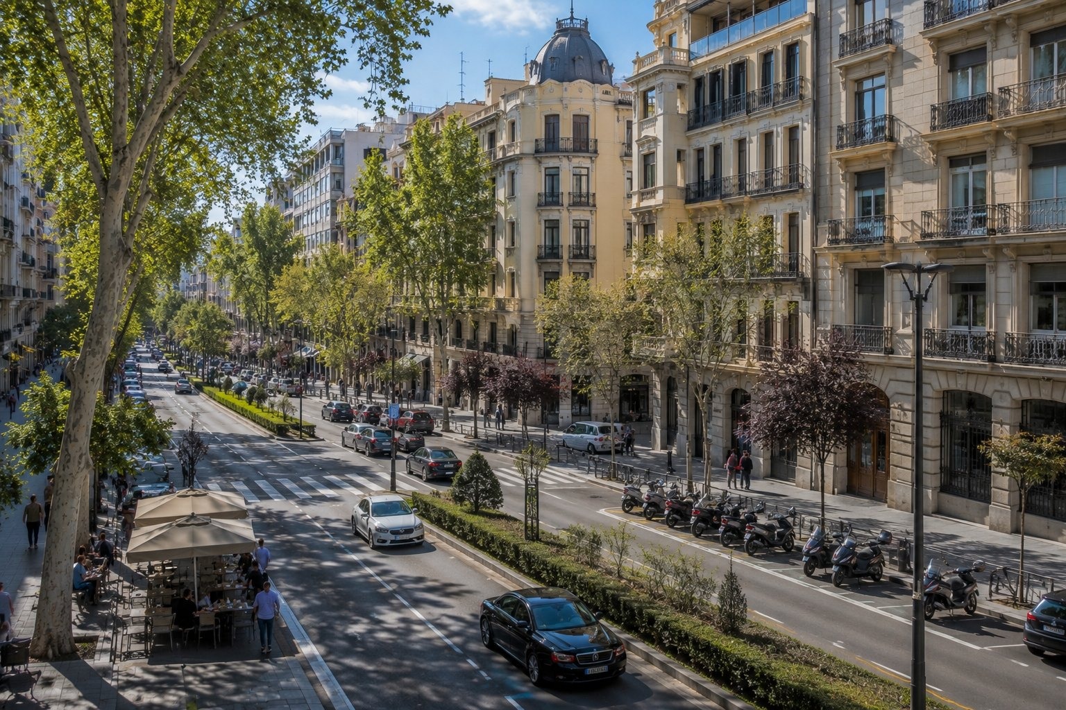 Salamanca — lyx och lugn i Madrid med människor och realistisk resemiljö